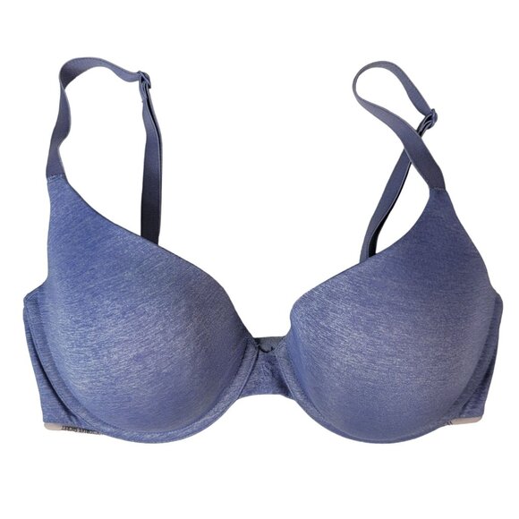 Victorias Secret Uplift Semi Demi Bra Purple 32DD Lightly Lined Seamless Adj - Picture 1 of 8